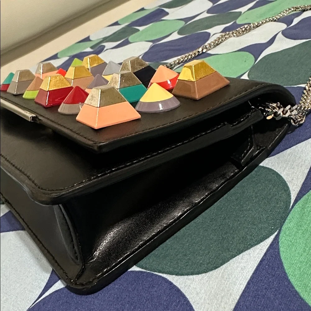 Fendi Black Stud-Embellished Shoulder Bag - Picture 5 of 15